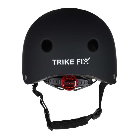 Kask rowerowy dla dziecka Trike Fix dziecięcy regulowany LED S 48-54cm czarny Kik Sp. z o. o. Sp. k.