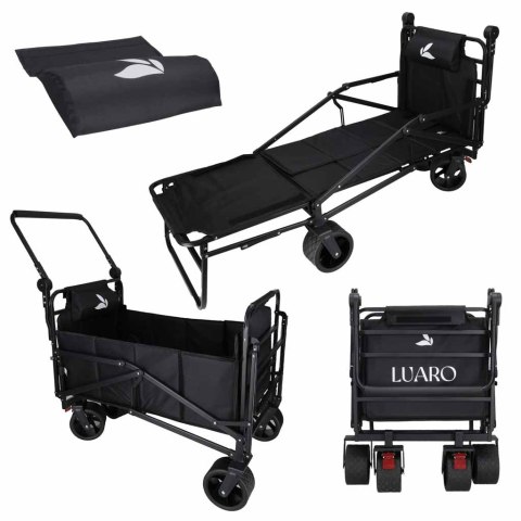 Wózek transportowy LUARO składany łóżko polowe 2w1 Kik Sp. z o. o. Sp. k.