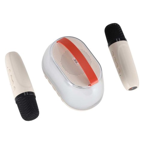 Zestaw do karaoke głośnik Bluetooth LED RGB 2 mikrofony USB Kik Sp. z o. o. Sp. k.