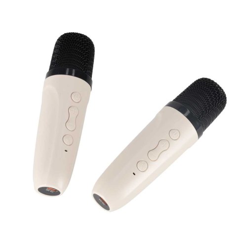 Zestaw do karaoke głośnik Bluetooth LED RGB 2 mikrofony USB Kik Sp. z o. o. Sp. k.