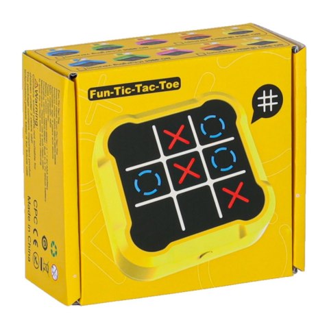 Kółko krzyżyk gra elektroniczna logiczna tic tac toe konsola przenośna niebieska Kik Sp. z o. o. Sp. k.