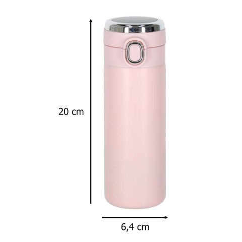 Kubek termiczny z ustnikiem termos LED 350ml róż Kik Sp. z o. o. Sp. k.