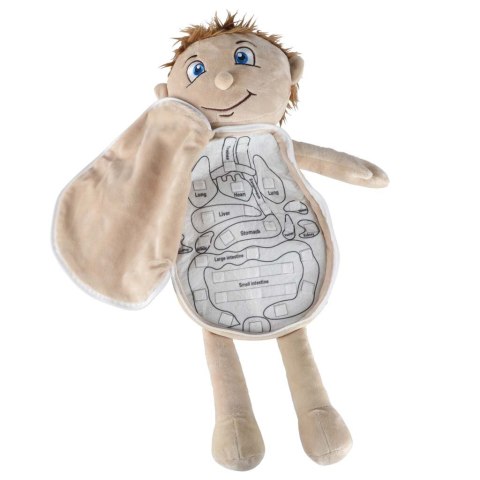 Lalka maskotka zabawka edukacyjna nauka anatomii chłopiec Kik Sp. z o. o. Sp. k.