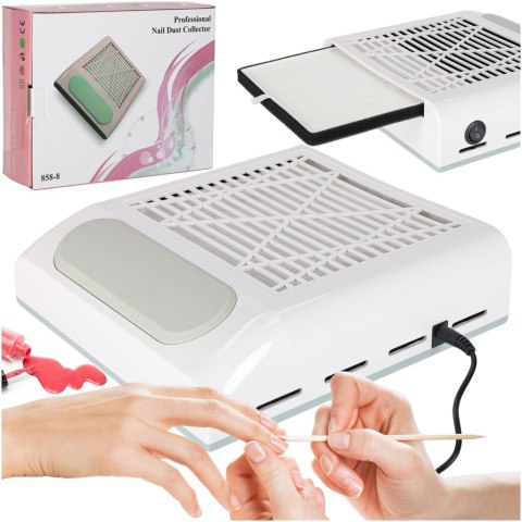 Pochłaniacz pyłu do paznokci manicure 80W filtr kasetowy bezworkowy Kik Sp. z o. o. Sp. k.