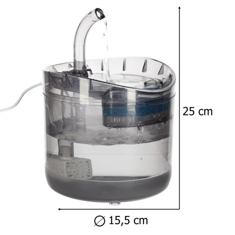 Poidełko fontanna dla psa kota zwierząt automatyczne poidło USB 1,8l filtr czyszczący Kik Sp. z o. o. Sp. k.