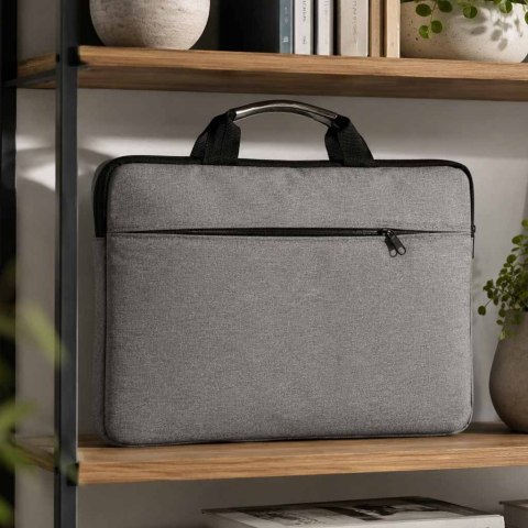 Torba na laptopa 15,6 cali na ramię teczka biznesowa damska męska szara Kik Sp. z o. o. Sp. k.