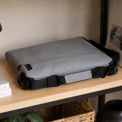 Torba na laptopa 15,6 cali na ramię z paskiem teczka biznesowa damska męska szara Kik Sp. z o. o. Sp. k.