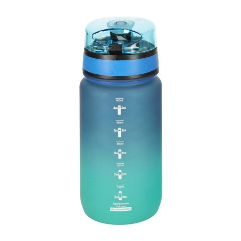 Butelka na wodę bidon z ustnikiem sportowy BPA FREE 600ml niebiesko-zielony Kik Sp. z o. o. Sp. k.