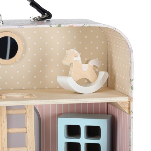 Domek dla lalek w walizce akcesoria drewniane mebelki Kik Sp. z o. o. Sp. k.