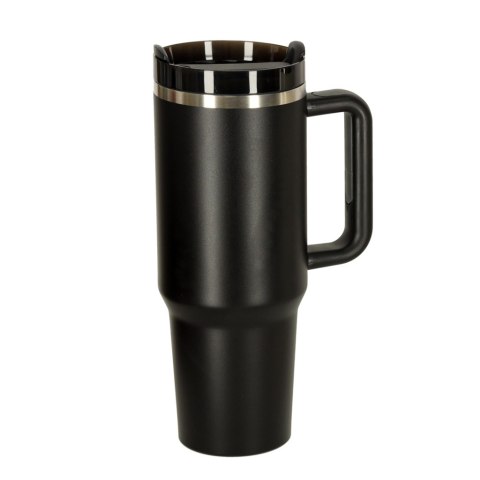 Kubek termiczny ze słomką i uchwytem termos 1200ml czarny Kik Sp. z o. o. Sp. k.