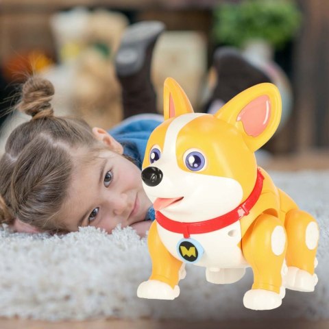 Pies piesek interaktywny robot Corgi świecące uszy muzyka Kik Sp. z o. o. Sp. k.