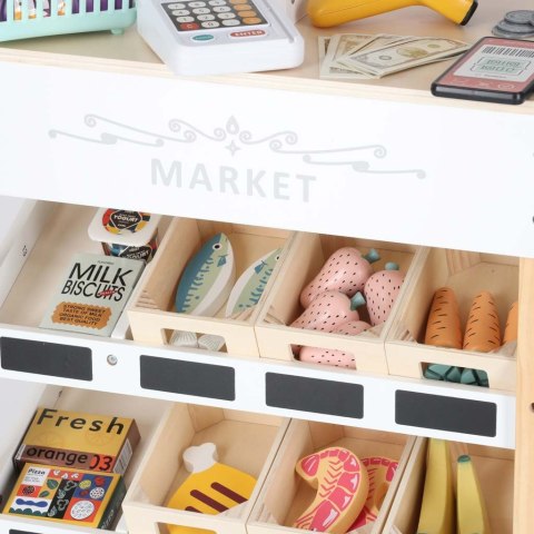 Market drewniany LULILO Melo stragan supermarket z kasą Kik Sp. z o. o. Sp. k.