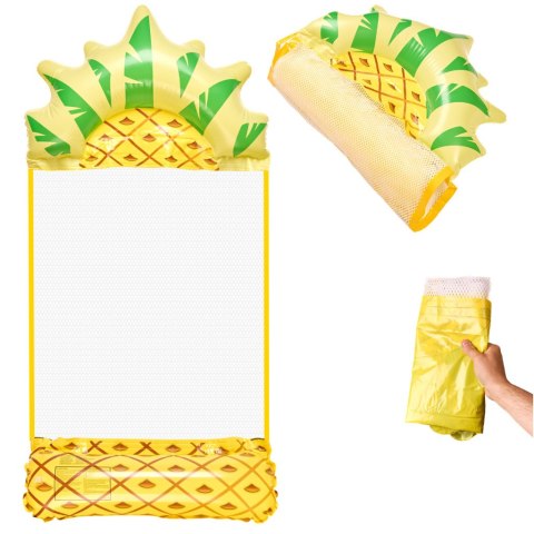 Materac dmuchany plażowy hamak wodny leżak fotel krzesło do pływania basenu ananas Kik Sp. z o. o. Sp. k.