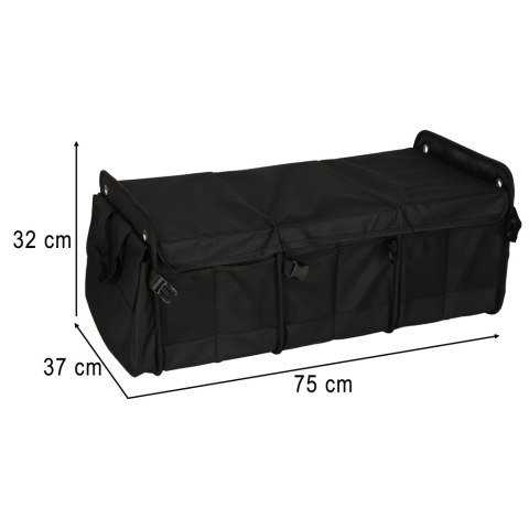 Organizer do bagażnika kufer do samochodu z chłodzeniem 3 komory z torbą termiczną XXL 37x75x32cm Kik Sp. z o. o. Sp. k.