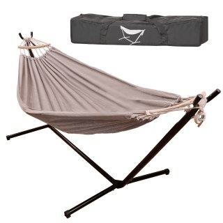 Hamak ogrodowy ze stelażem huśtawka duża mocna pokrowiec 247cm 100kg Kik Sp. z o. o. Sp. k.