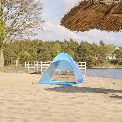 Namiot plażowy parawan samorozkładający na plażę ogród ogrodowy POPUP ochronny UV XXL Kik Sp. z o. o. Sp. k.