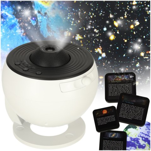 Projektor gwiazd nieba lampka nocna LED USB planetarium planety 12 dysków 360° timer Kik Sp. z o. o. Sp. k.