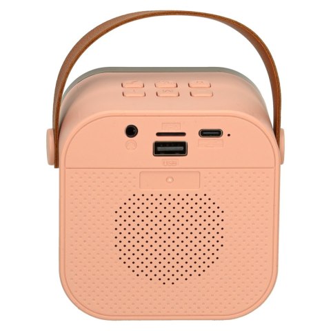 Zestaw do karaoke głośnik Bluetooth mikrofon USB LED różowy Kik Sp. z o. o. Sp. k.
