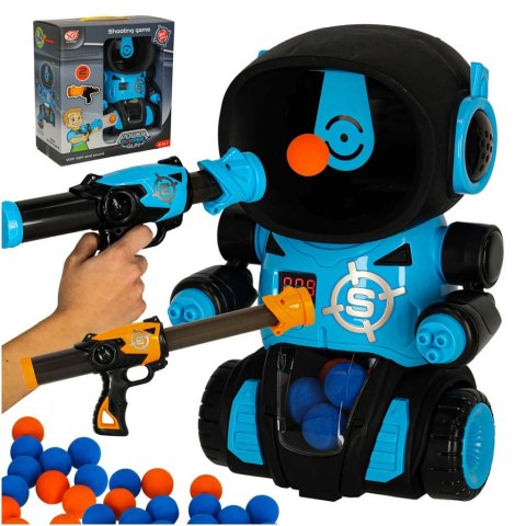 Gra zręcznościowa robot strzelanie do celu gra + 2x pistolet + kulki Kik Sp. z o. o. Sp. k.