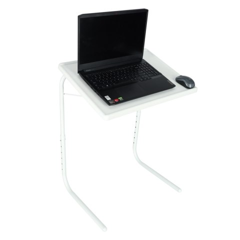 Stolik pod laptopa do laptopa stół wielofunkcyjny składany regulowany 69cm biały Kik Sp. z o. o. Sp. k.