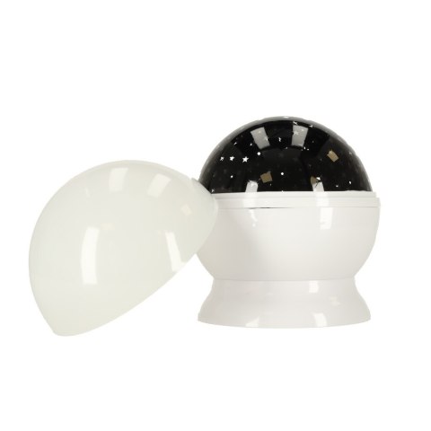 Lampka nocna projektor gwiazd 2w1 USB biała Kik Sp. z o. o. Sp. k.