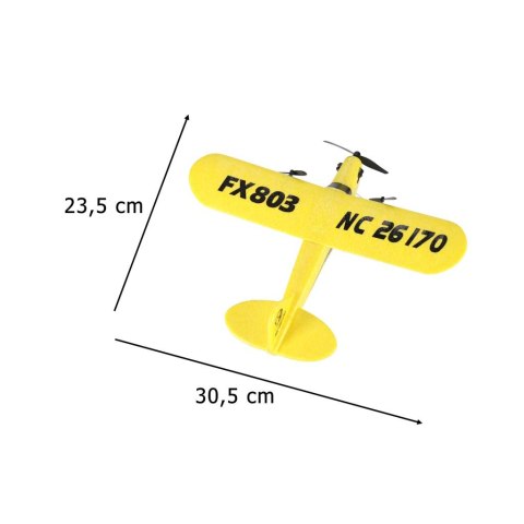 Samolot zdalnie sterowany na pilota RC FX803 Piper 150mah Kik Sp. z o. o. Sp. k.