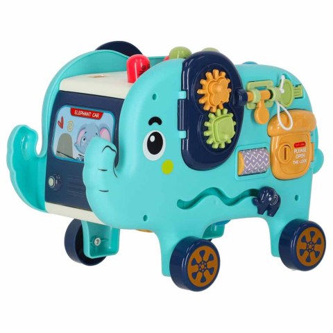 Słonik tablica manipulacyjna montessori wbijak sorter klocki młotek 26cm Kik Sp. z o. o. Sp. k.