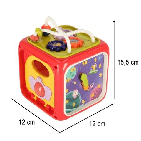 Sorter układanka kostka sensoryczna klocki edukacyjne Montessori 6w1 Kik Sp. z o. o. Sp. k.