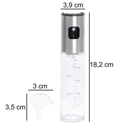 Spryskiwacz do oleju oliwy dozownik w sprayu ze skalą 100ml Kik Sp. z o. o. Sp. k.