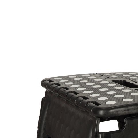 Stołek taboret składany antypoślizgowy 39,5 cm czarny Kik Sp. z o. o. Sp. k.