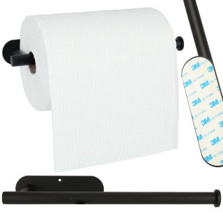 Uchwyt wieszak na papier ręcznik papierowy kuchenny taśma dwustronna mat loft czarny Kik Sp. z o. o. Sp. k.