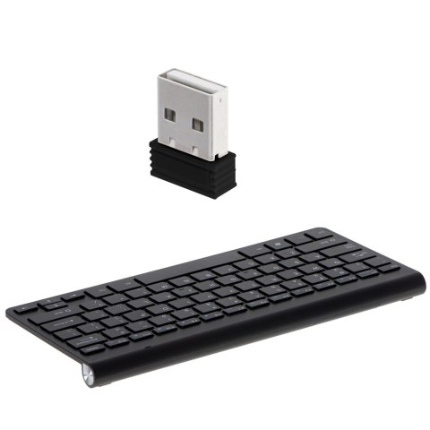 Klawiatura bezprzewodowa Smart TV czarna Kik Sp. z o. o. Sp. k.
