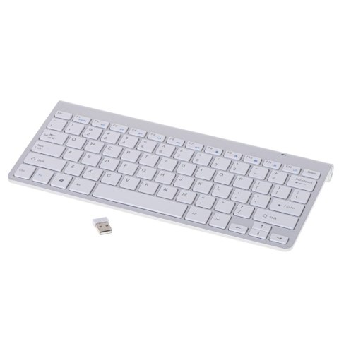 Klawiatura bezprzewodowa Smart TV srebrna Kik Sp. z o. o. Sp. k.