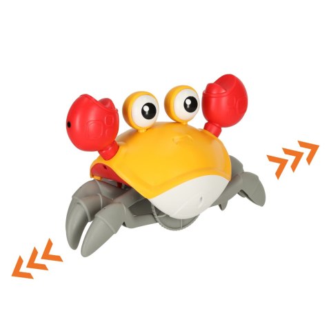 Krab uciekający pełzający czujnik interaktywna akumulator USB czerwony Kik Sp. z o. o. Sp. k.