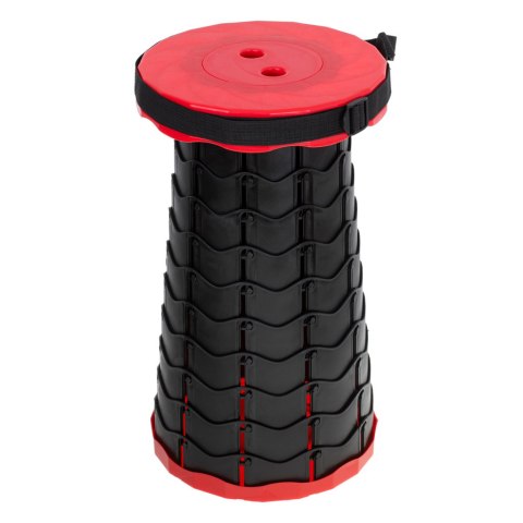 Krzesło składane taboret teleskopowy turystyczny przenośny czerwony 200kg Kik Sp. z o. o. Sp. k.