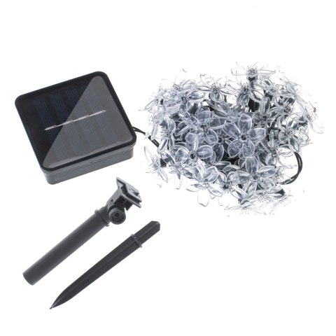 Lampki ogrodowe solarne kwiatki 7m 50LED multikolor Kik Sp. z o. o. Sp. k.