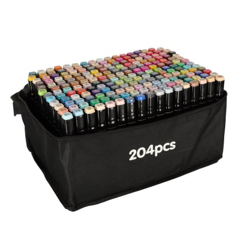 Markery dwustronne mazaki alkoholowe w etui 204 + podstawka Kik Sp. z o. o. Sp. k.