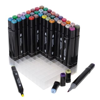 Markery dwustronne mazaki alkoholowe w etui 80 + podstawka Kik Sp. z o. o. Sp. k.