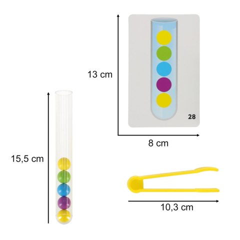 Układanka edukacyjna Montessori kolorowe kulki nauka liczenia nauka kolorów zestaw XXl 66 el. Kik Sp. z o. o. Sp. k.