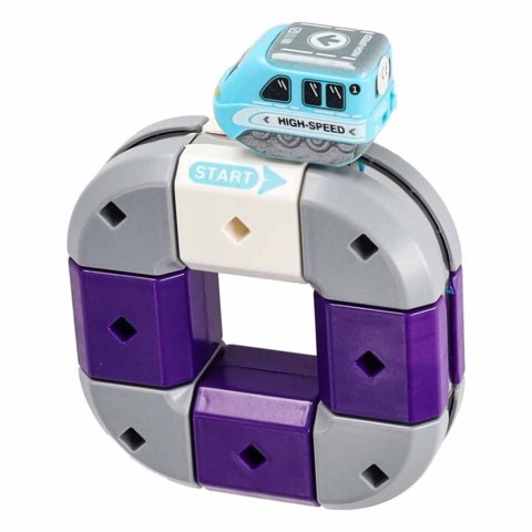 Klocki magnetyczne konstrukcyjne tor wyścigowy auta 54 elementy Kik Sp. z o. o. Sp. k.