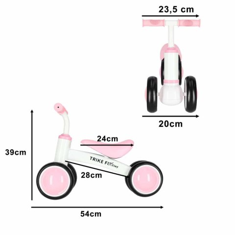 Rowerek biegowy Trike Fix Tiny V2 rower jeździk różowy Kik Sp. z o. o. Sp. k.