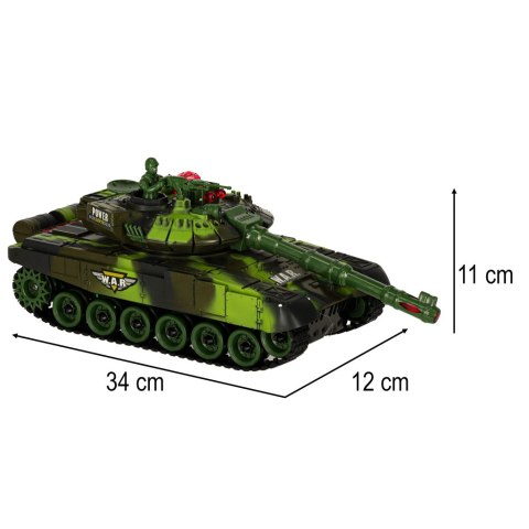 Czołg zdalnie sterowany na pilota RC War Tank 9993 2.4 GHz kamuflaż leśny Kik Sp. z o. o. Sp. k.