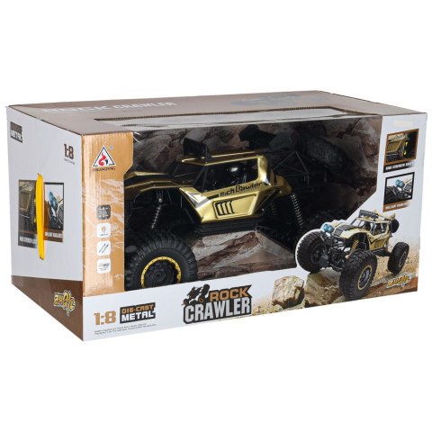 Samochód zdalnie sterowany 2,4GHz 1:8 51cm metal złoty Kik Sp. z o. o. Sp. k.