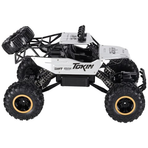 Samochód zdalnie sterowany na pilota RC Rock Crawler 1:12 4WD METAL srebrny Kik Sp. z o. o. Sp. k.
