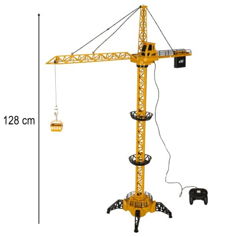 Dźwig Żuraw budowlany zdalnie sterowany RC z hakiem 4CH 128cm Kik Sp. z o. o. Sp. k.