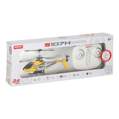 Helikopter zdalnie sterowany na pilota RC SYMA S107H 2.4GHz RTF żółty Kik Sp. z o. o. Sp. k.