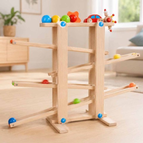Tor kulkowy drewniany kulodrom montessori XXL Kik Sp. z o. o. Sp. k.