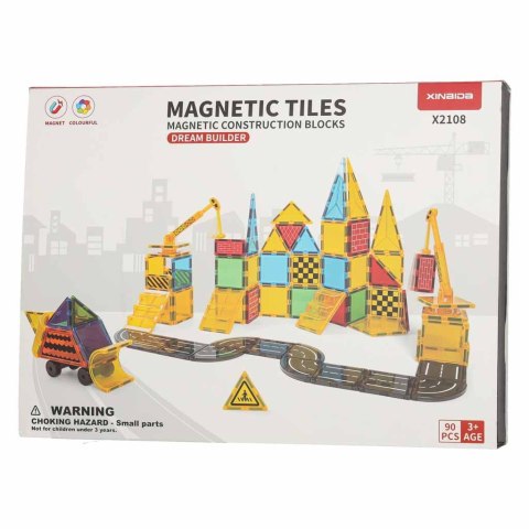 Klocki magnetyczne konstrukcyjne 3D budowa 90 elementów Kik Sp. z o. o. Sp. k.