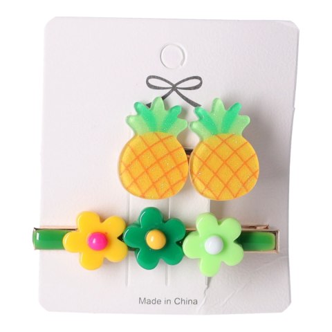 Komplet 2 szt. spinek do włosów - ananas HaloFuture