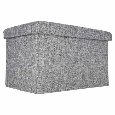 Pufa ze schowkiem do siedzenia otwierana składana 50x31x31cm szara Kik Sp. z o. o. Sp. k.